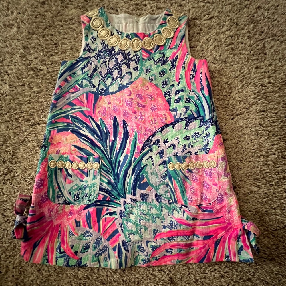 Lilly Pulitzer Mini Girl's Shift Dress in Gypset Paradise
